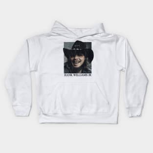 Retro vintage Hank Williams Jr Kids Hoodie